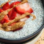 Almond Strawberry Chia Pudding