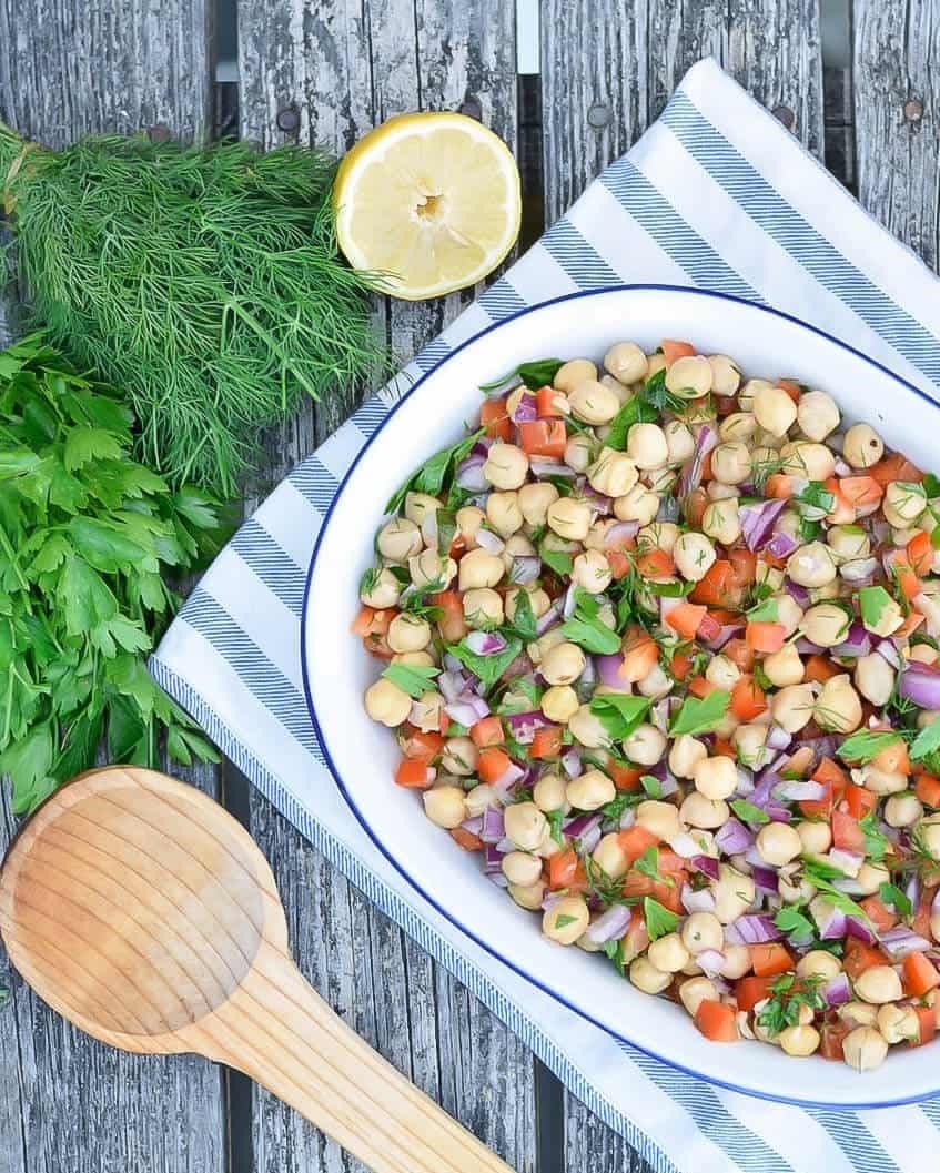 Chickpea Salad Tasty Summer Recipe Andersons Nutrition