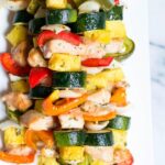 Baked Honey Lime Chicken Kabobs