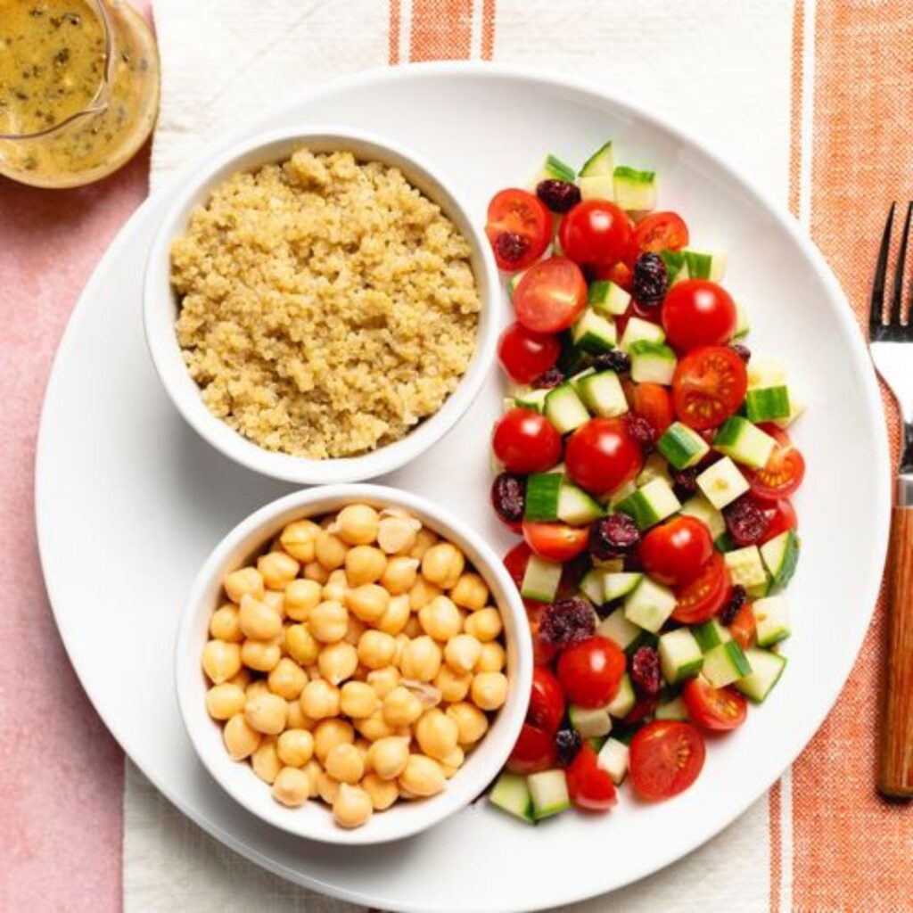 chickpea & quinoa salad