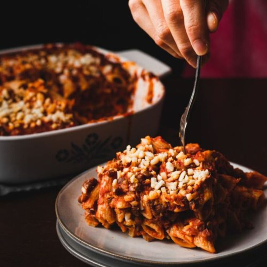 lentil mushroom pasta