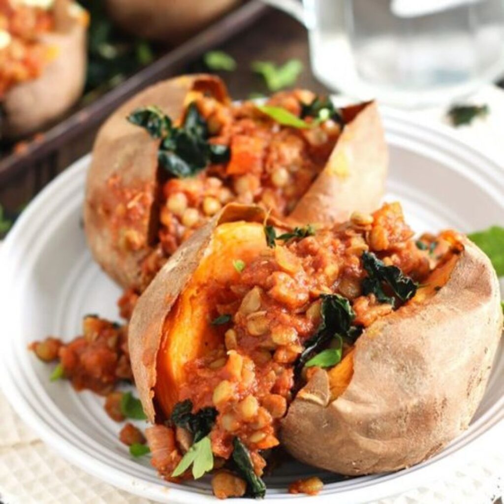 stuffed sweet potatoes